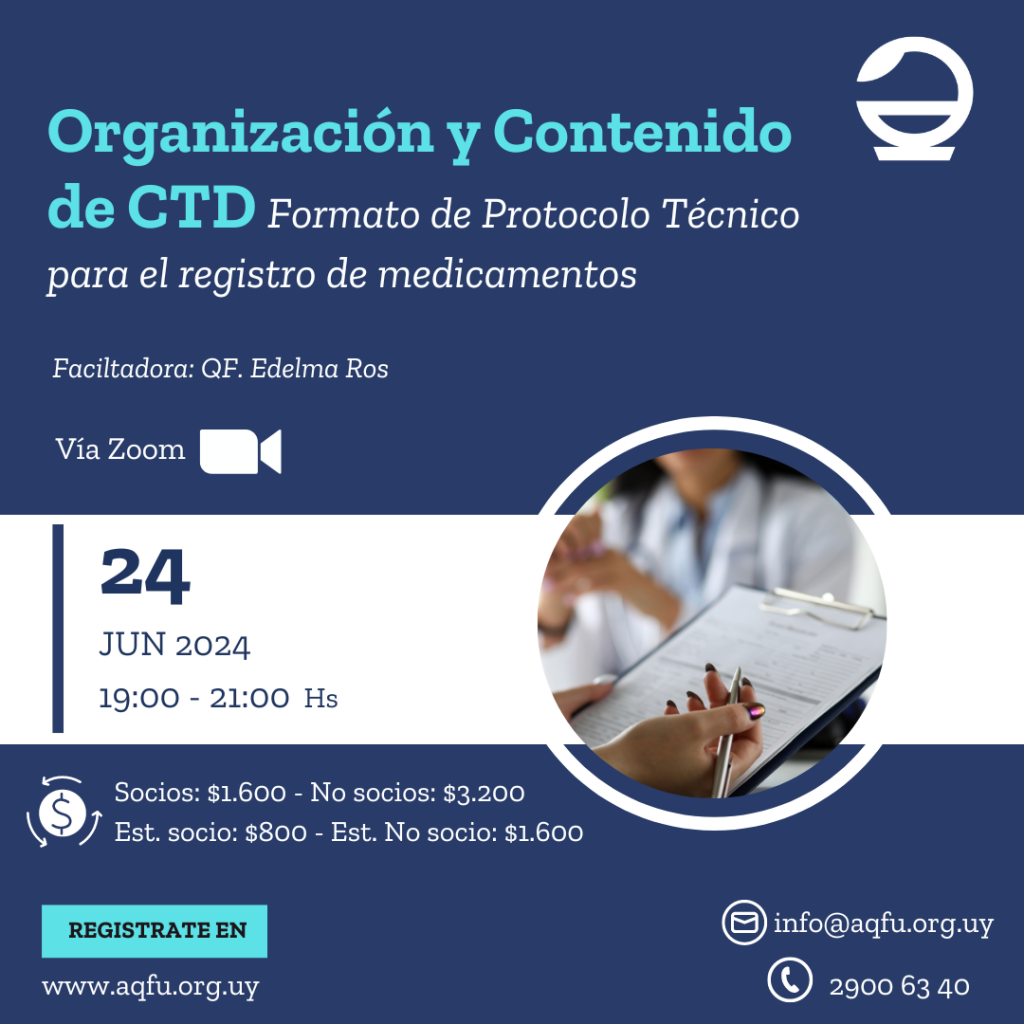 Charla: Organización y Contenido de CTD-Formato de Protocolo Técnico ...